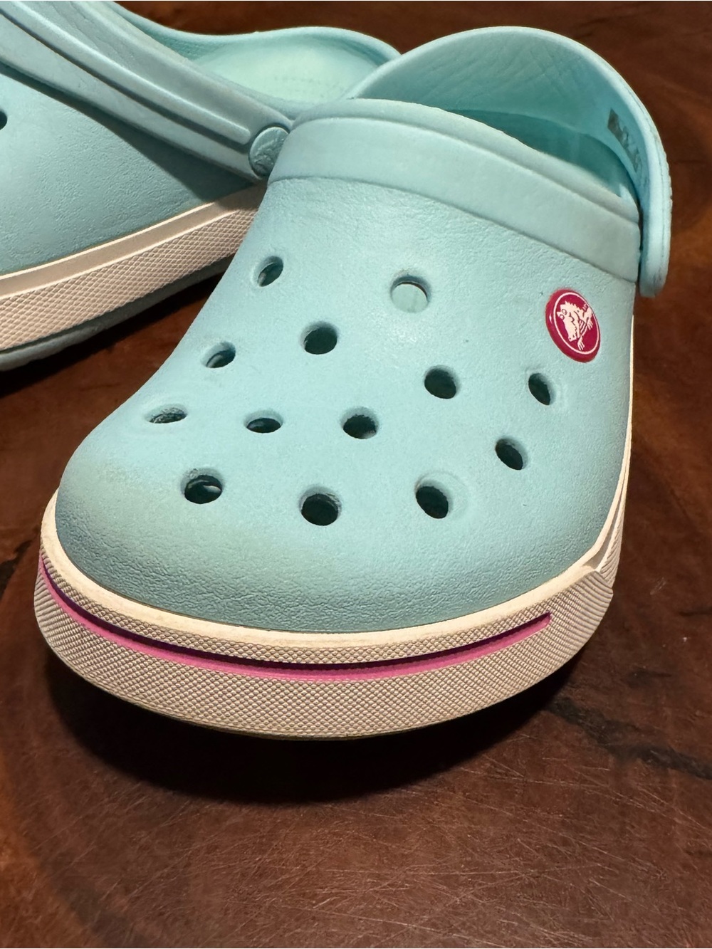 CROCS Kids Light Aqua Slip-On